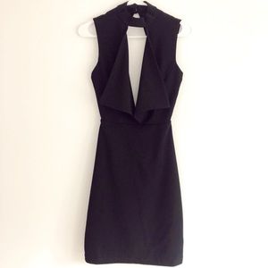 Plunge, Open Back Little Black Dress